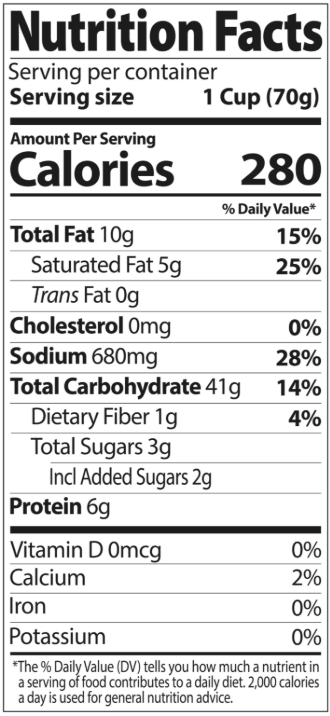 Nutrition Facts